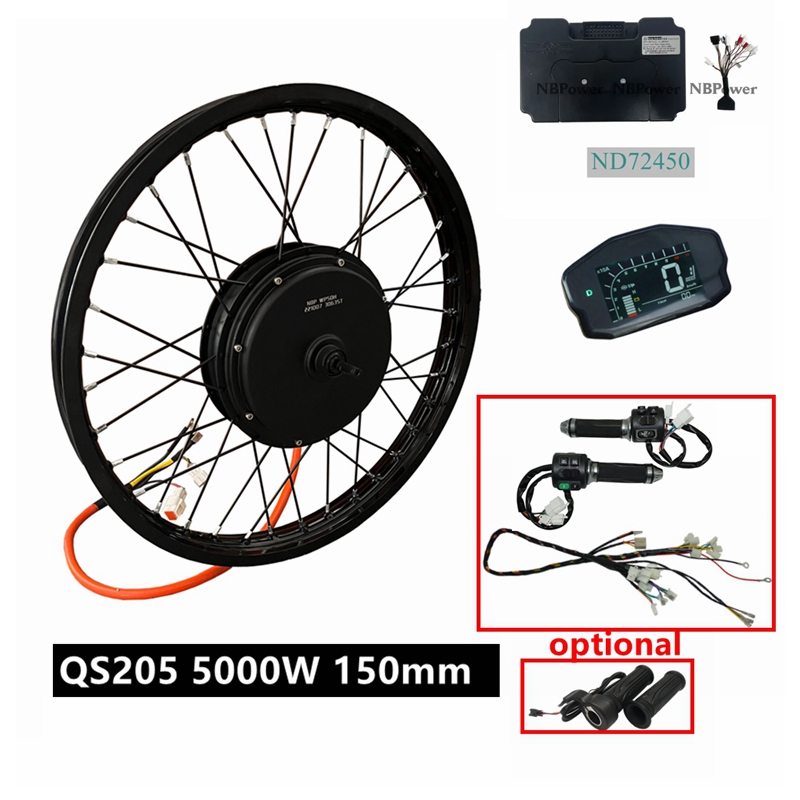 NBpower/QS205 V3 72v 5000W 電動自 - 5000W Hub Motor Kit 72V のレビューと価格