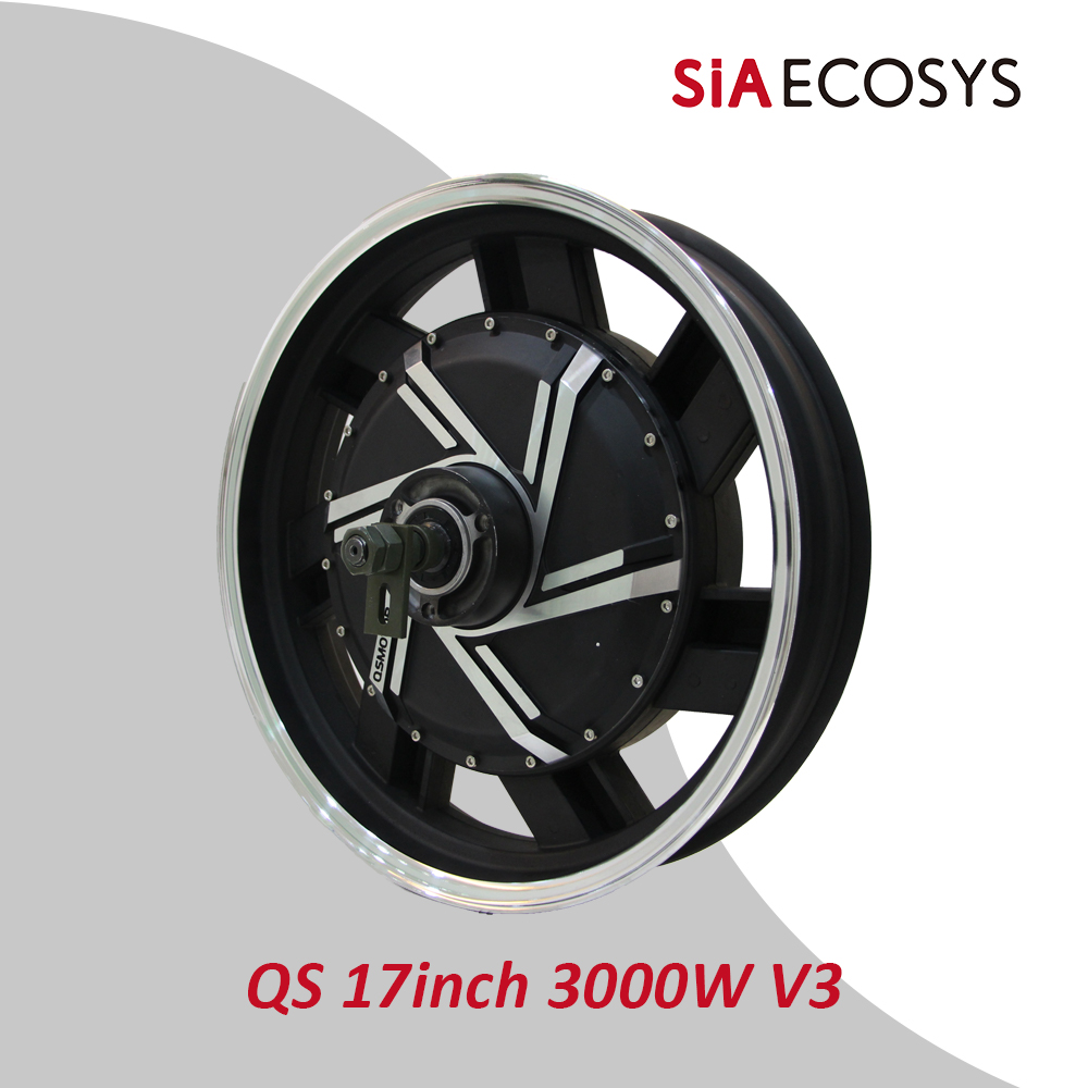 QSMOTOR QS273 17インチ 3000W V3 7 - 17 Inch Motorcycle Rim Hub Motor 72V のレビューと価格